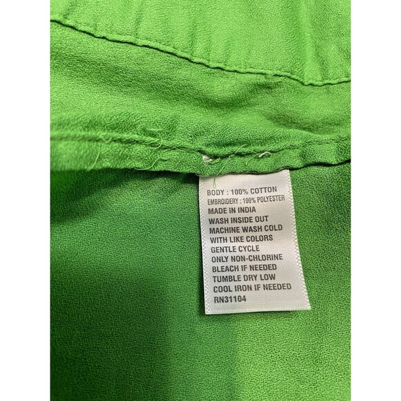 Crown & Ivy Peasant Top NWT Blouse Boho sz 3X Plus 3/4 Sleeve Embroidered Tunic - Picture 15 of 16